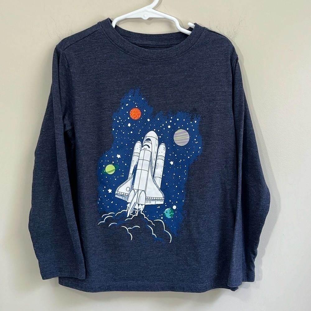 Cat & Jack Little Boy’s Long Sleeve Shirt Size XS (4/5)